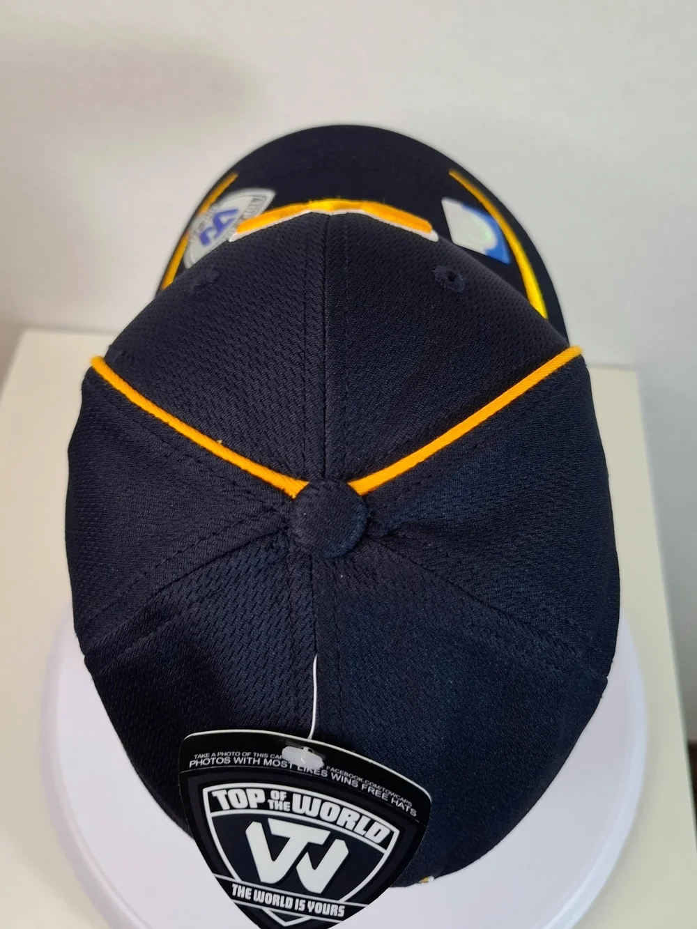 Navy and Gold WV Logo Baseball Cap